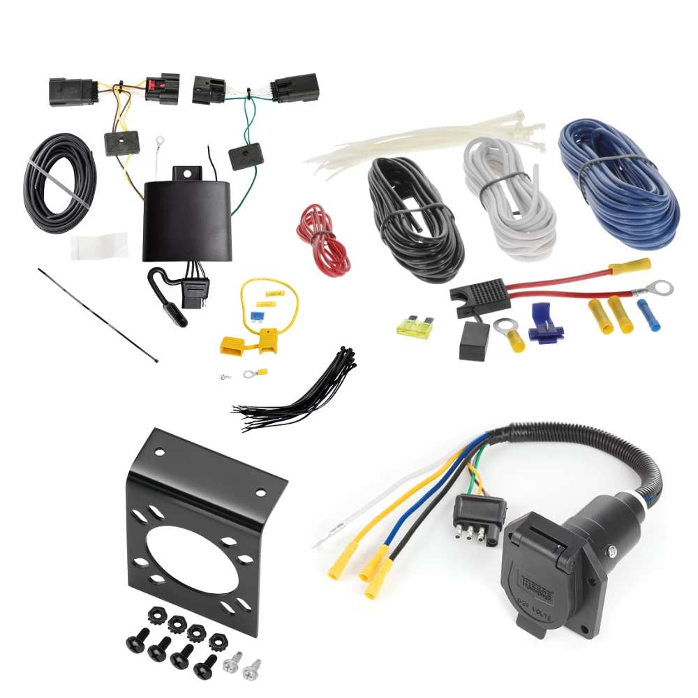 For 2018-2024 Jeep Wrangler 7-Way RV Wiring (For JL (New Body Style) Models) By Tekonsha