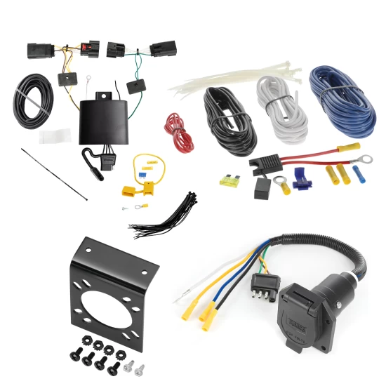 For 2018-2024 Jeep Wrangler 7-Way RV Wiring (For JL (New Body Style) Models) By Tekonsha