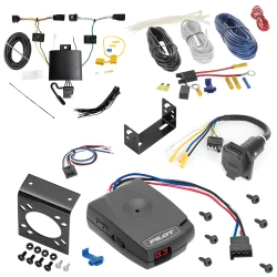 For 2021-2024 Genesis GV80 7 Way Trailer Wiring RV 7 Pin 7 Blade + Pro Series Pilot Brake Controller + Wiring Adapter By Tekonsha