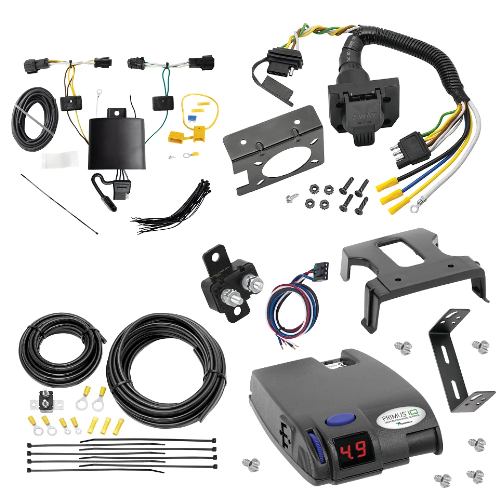 For 2022-2024 KIA EV6 7-Way RV Wiring + Tekonsha Primus IQ Brake Control By Tekonsha