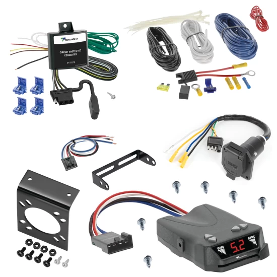 For 2002-2006 Suzuki XL-7 7-Way RV Wiring + Tekonsha Brakeman IV Brake Control + Generic BC Wiring Adapter By Tekonsha