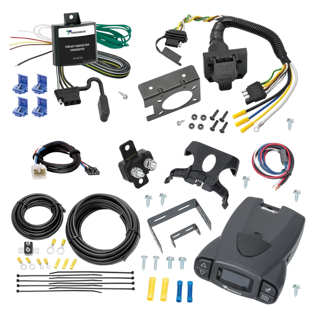 For 2003-2007 Toyota Land Cruiser 7-Way RV Wiring + Tekonsha Prodigy P3 Brake Control + Plug & Play BC Adapter By Tekonsha