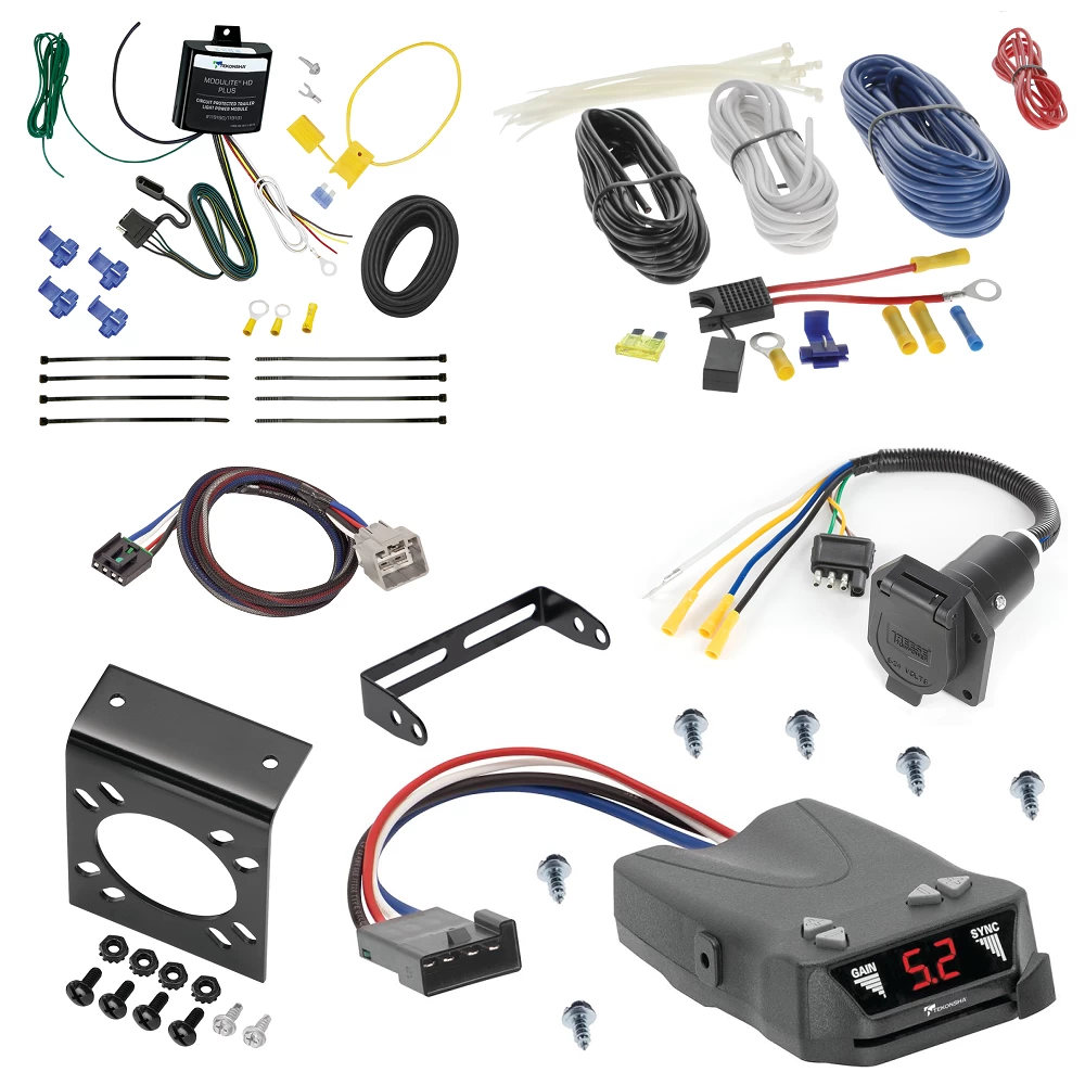 For 2011-2012 RAM 3500 7-Way RV Wiring + Tekonsha Brakeman IV Brake Control + Plug & Play BC Adapter By Tekonsha