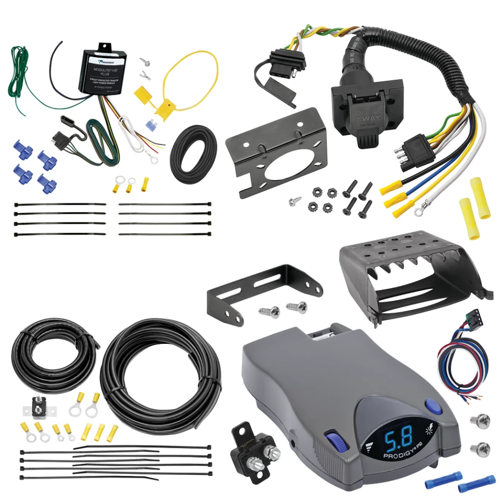 For 2016-2023 Mercedes-Benz Metris 7-Way RV Wiring + Tekonsha Prodigy P2 Brake Control By Tekonsha