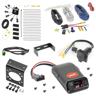 For 2022-2022 Mercedes-Benz Sprinter 3500 7-Way RV Wiring w/ Zero Contact ZCI Module + Pro Series Pod Brake Control + Plug & Play BC Adapter By Tekonsha