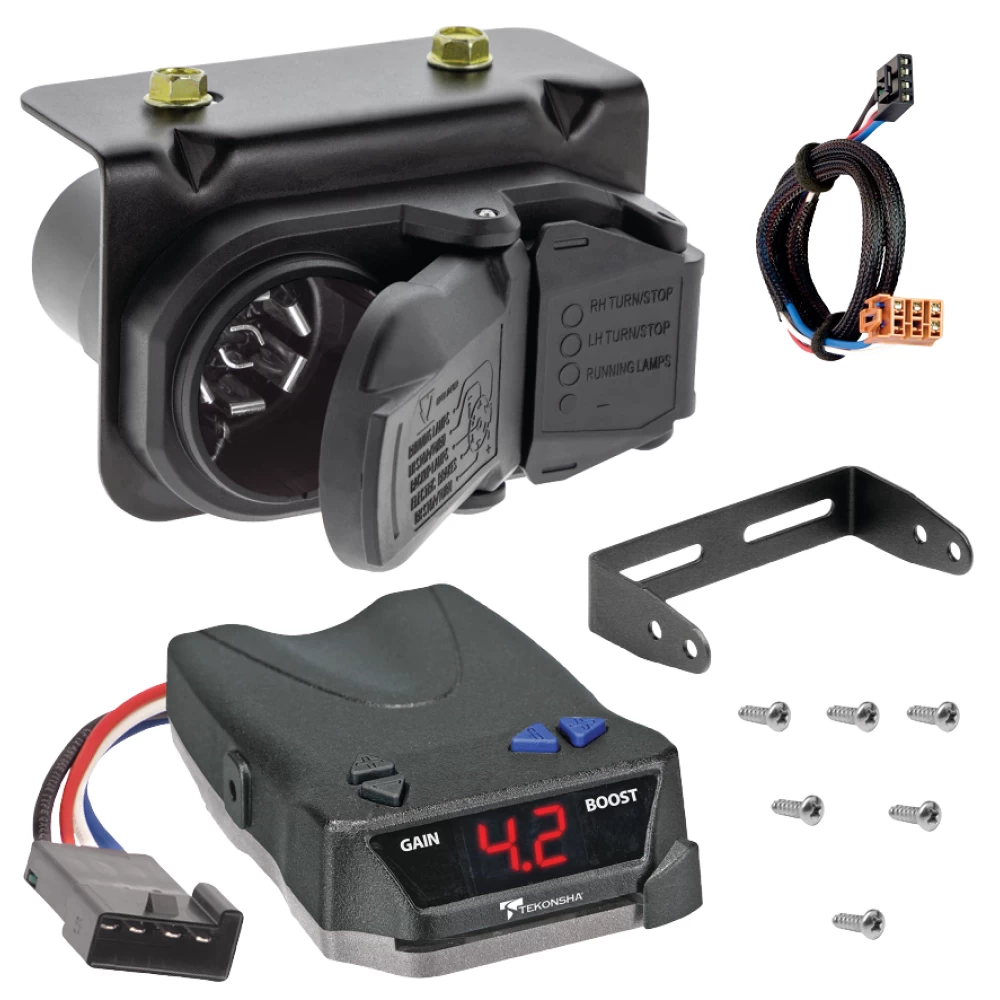 For 2003-2006 GMC Yukon 7-Way RV Wiring + Tekonsha BRAKE-EVN Brake Control + Plug & Play BC Adapter By Tekonsha