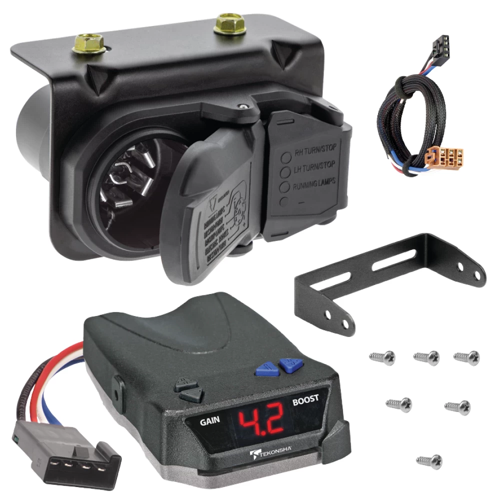 For 2000-2002 GMC Yukon 7-Way RV Wiring + Tekonsha BRAKE-EVN Brake Control + Plug & Play BC Adapter By Tekonsha