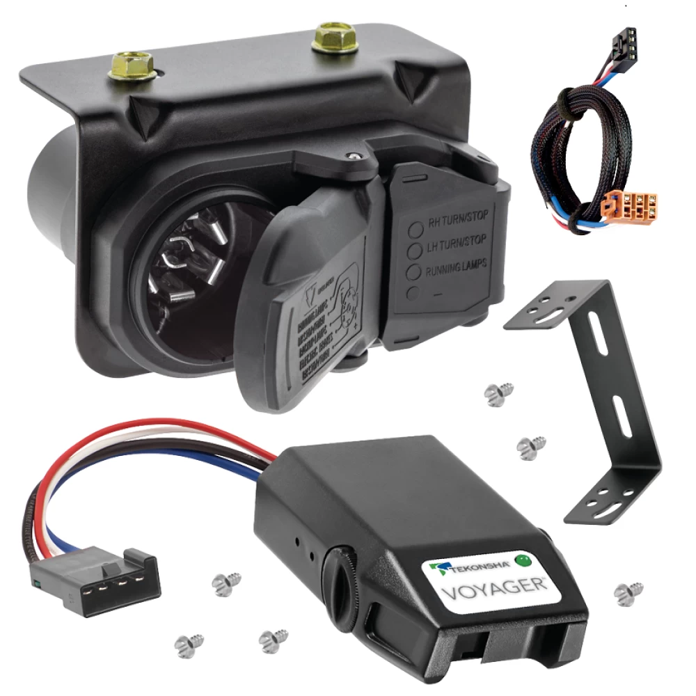 For 2003-2006 GMC Yukon XL 1500 7-Way RV Wiring + Tekonsha Voyager Brake Control + Plug & Play BC Adapter By Tekonsha