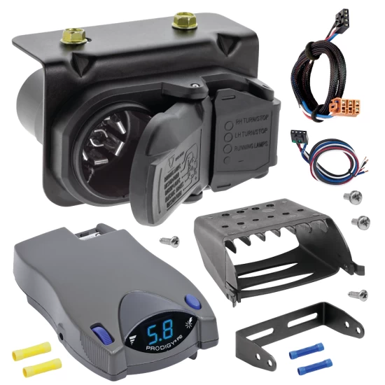 For 2007-2007 GMC Sierra 2500 HD 7-Way RV Wiring + Tekonsha Prodigy P2 Brake Control + Plug & Play BC Adapter By Tekonsha