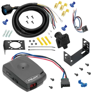 For 1999-2009 GMC C6500 Topkick 7-Way RV Wiring + Pro Series Pilot Brake Control + Generic BC Wiring Adapter By Tow Ready
