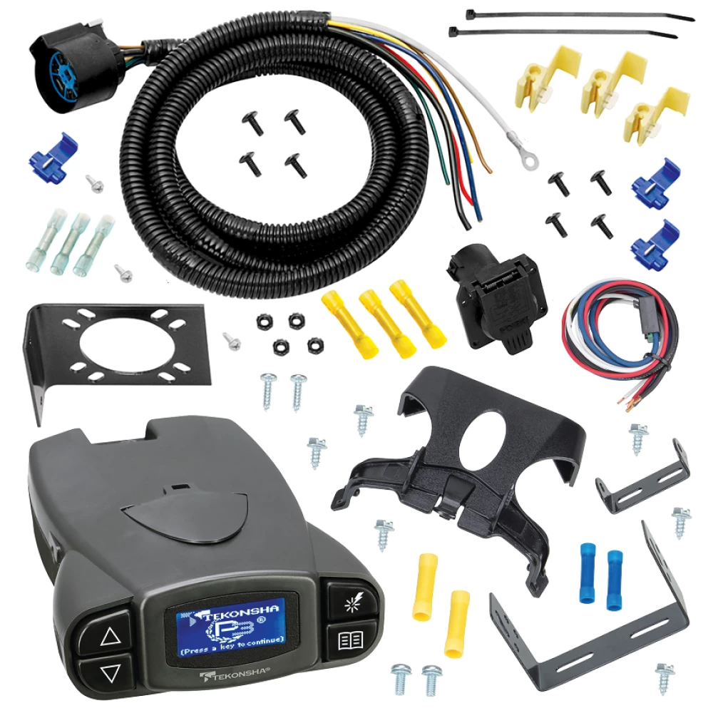 For 1988-1999 GMC K1500 7-Way RV Wiring + Tekonsha Prodigy P3 Brake Control By Tow Ready