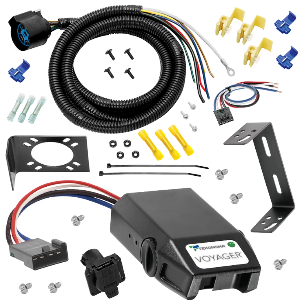 For 1999-2009 GMC C7500 Topkick 7-Way RV Wiring + Tekonsha Voyager Brake Control + Generic BC Wiring Adapter By Tow Ready