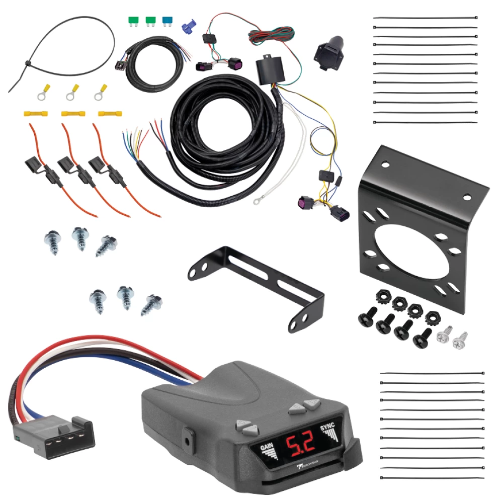 For 2014-2024 RAM ProMaster 2500 7-Way RV Wiring + Tekonsha Brakeman IV Brake Control By Tekonsha