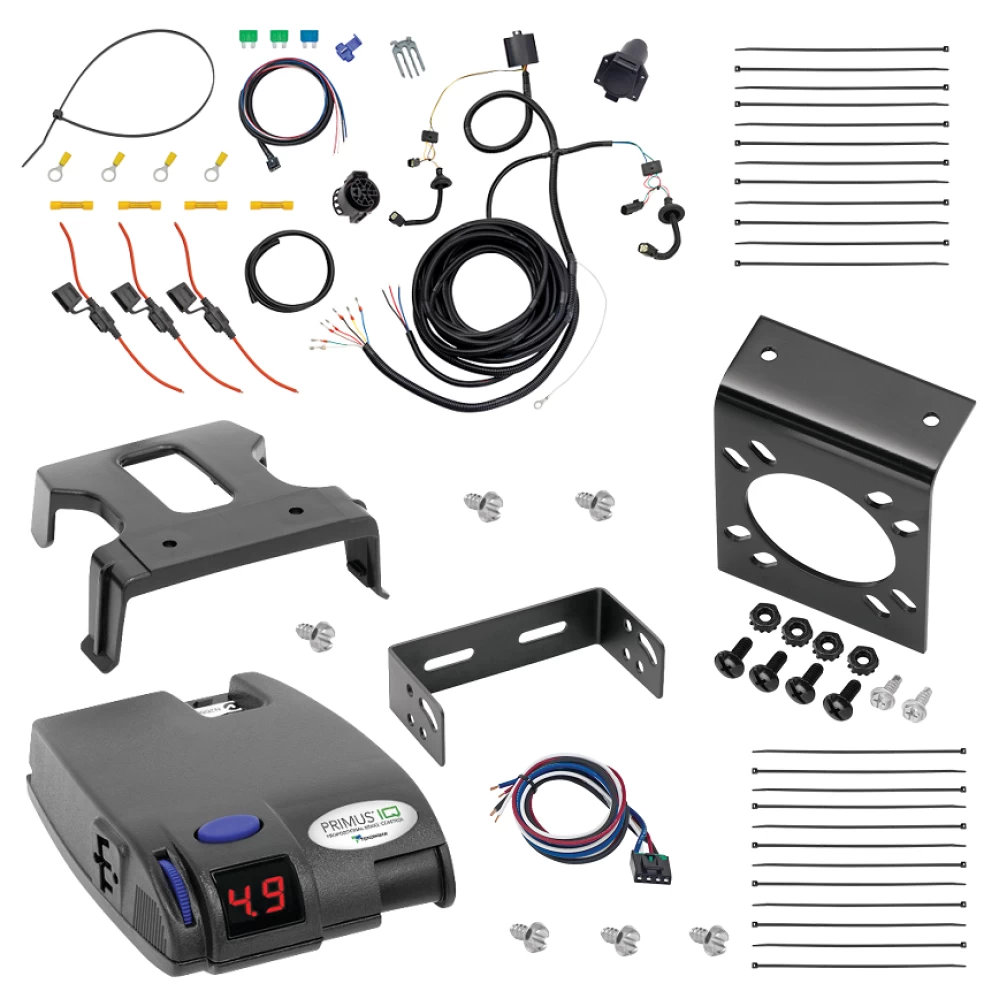 For 2015-2023 Ford Transit-150 7-Way RV Wiring + Tekonsha Primus IQ Brake Control By Tekonsha