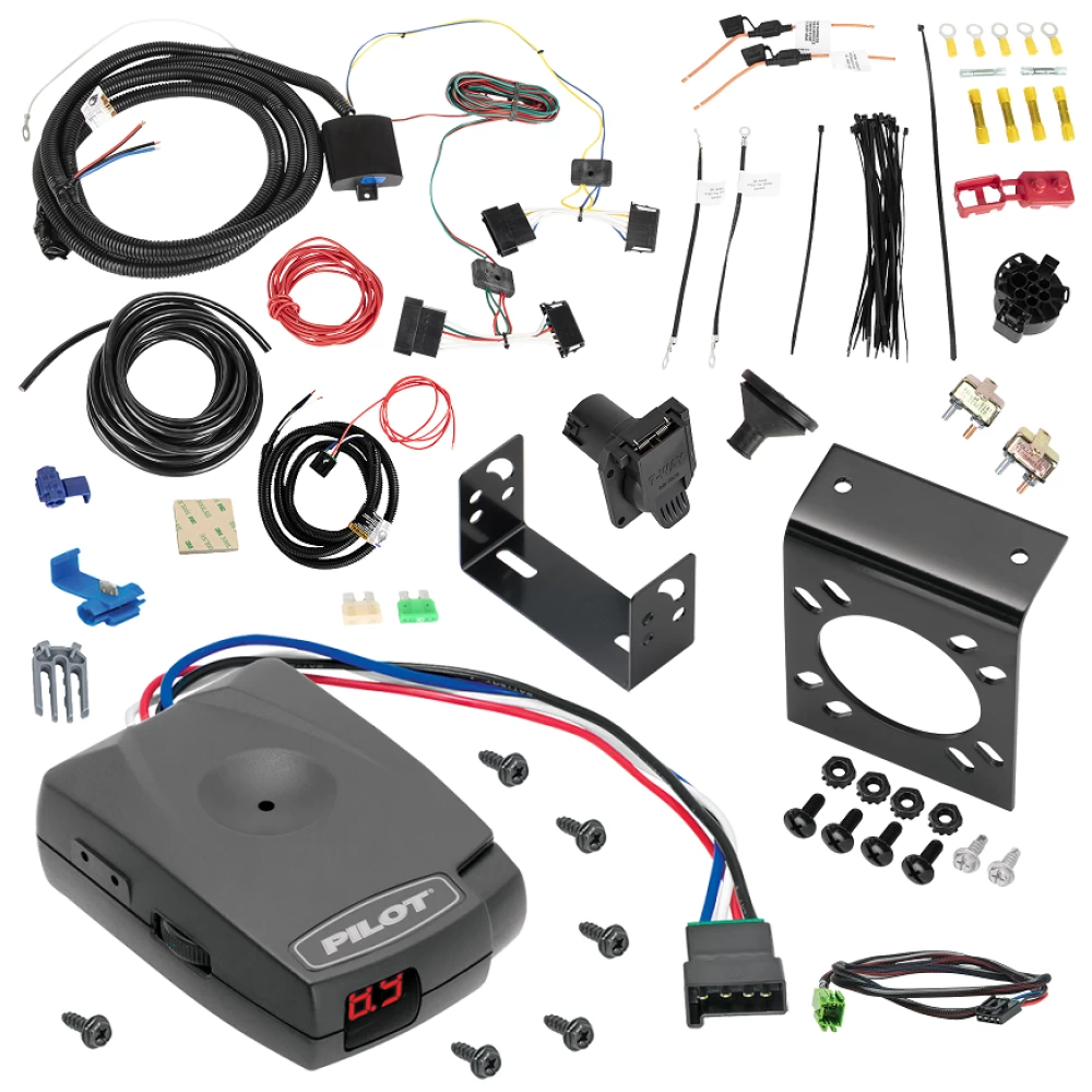 For 2014-2018 Mercedes-Benz Sprinter 2500 7-Way RV Wiring + Pro Series Pilot Brake Control + Plug & Play BC Adapter By Tekonsha