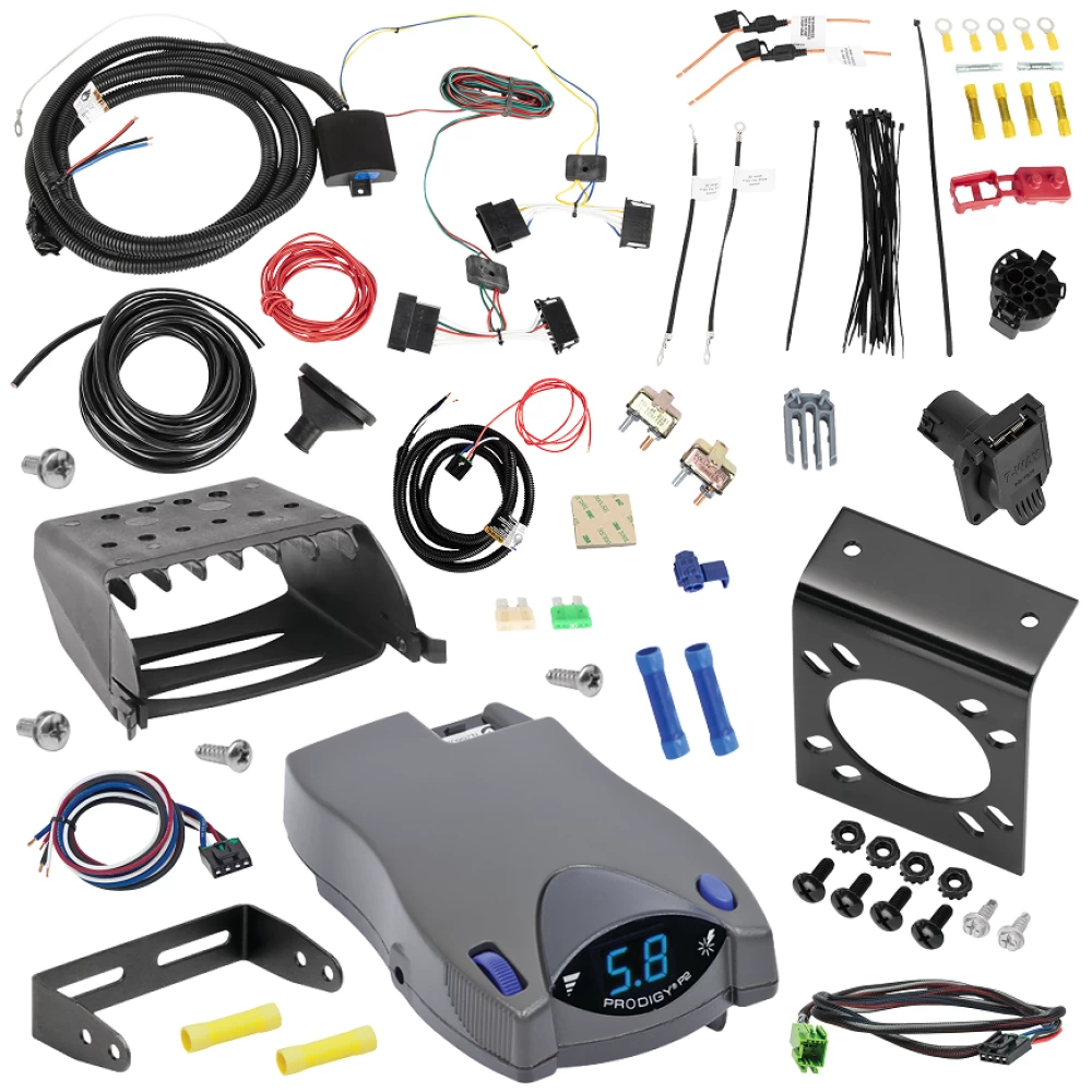 For 2014-2018 Freightliner Sprinter 2500 7-Way RV Wiring + Tekonsha Prodigy P2 Brake Control + Plug & Play BC Adapter By Tekonsha