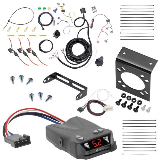 For 2016-2023 Toyota Tacoma 7-Way RV Wiring + Tekonsha Brakeman IV Brake Control + Plug & Play BC Adapter By Tekonsha