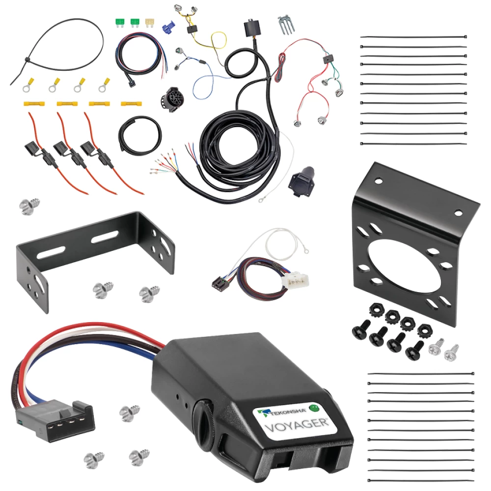 For 2016-2023 Toyota Tacoma 7-Way RV Wiring + Tekonsha Voyager Brake Control + Plug & Play BC Adapter By Tekonsha