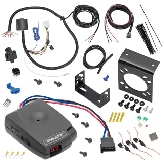 For 2014-2019 Toyota Highlander 7-Way RV Wiring + Pro Series Pilot Brake Control By Tekonsha