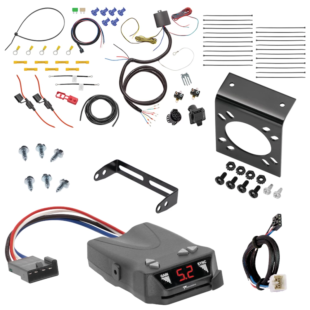 For 2003-2009 Lexus GX470 7-Way RV Wiring + Tekonsha Brakeman IV Brake Control + Plug & Play BC Adapter By Tekonsha