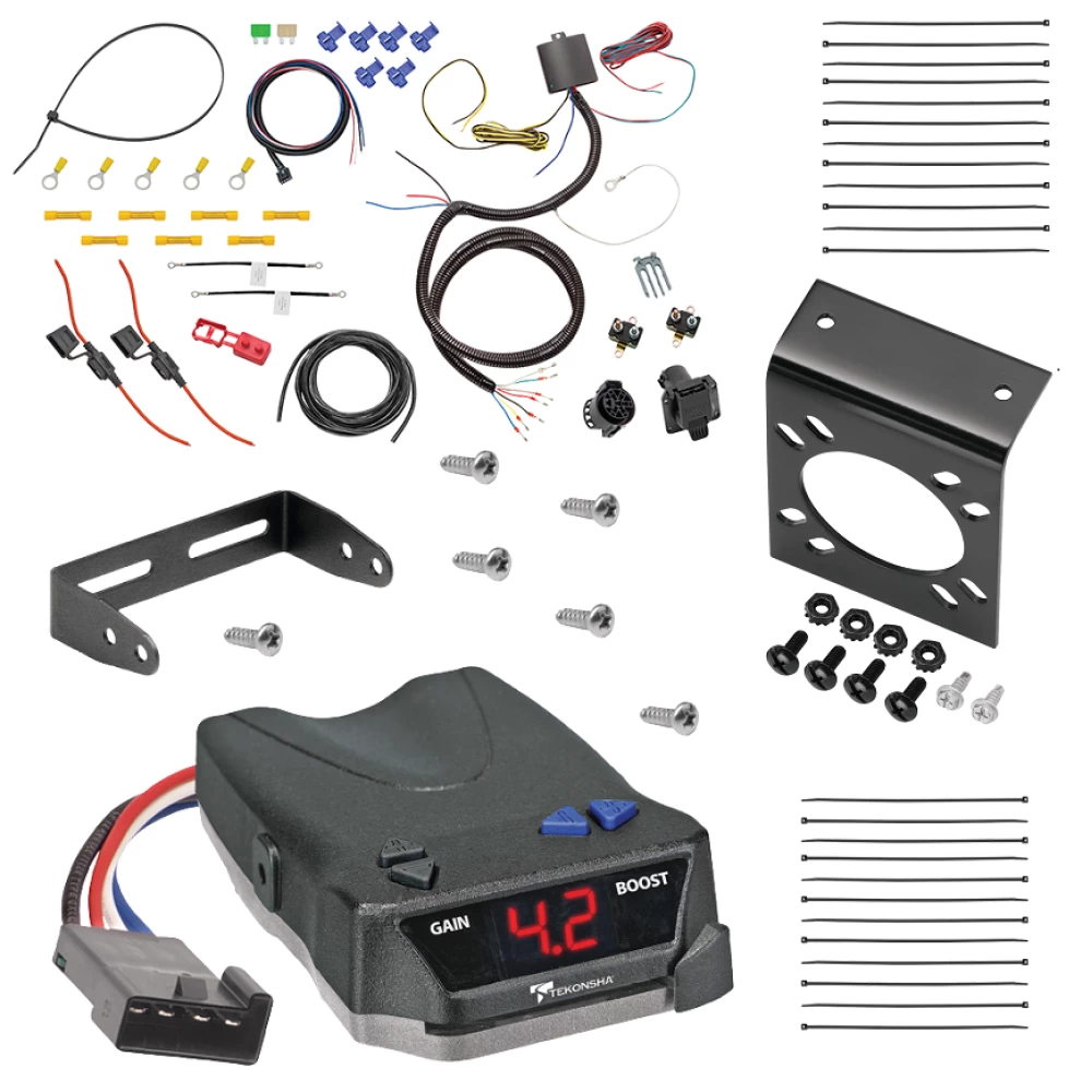 For 2016-2023 Tesla X 7-Way RV Wiring + Tekonsha BRAKE-EVN Brake Control By Tekonsha