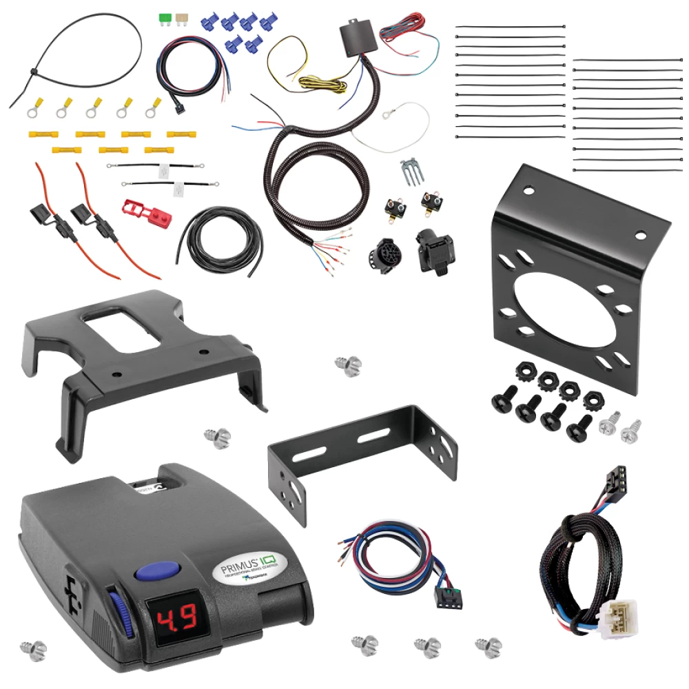For 2003-2009 Lexus GX470 7-Way RV Wiring + Tekonsha Primus IQ Brake Control + Plug & Play BC Adapter By Tekonsha