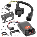 For 1999-2002 GMC Sierra 2500 7-Way RV Wiring + Pro Series POD Brake Control + Plug & Play BC Adapter By Reese Towpower