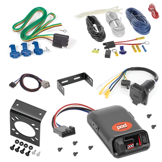 For 2019-2024 RAM 1500 7-Way RV Wiring + Pro Series POD Brake Control + Plug & Play BC Adapter (For (New Body Style) Models) By Reese Towpower