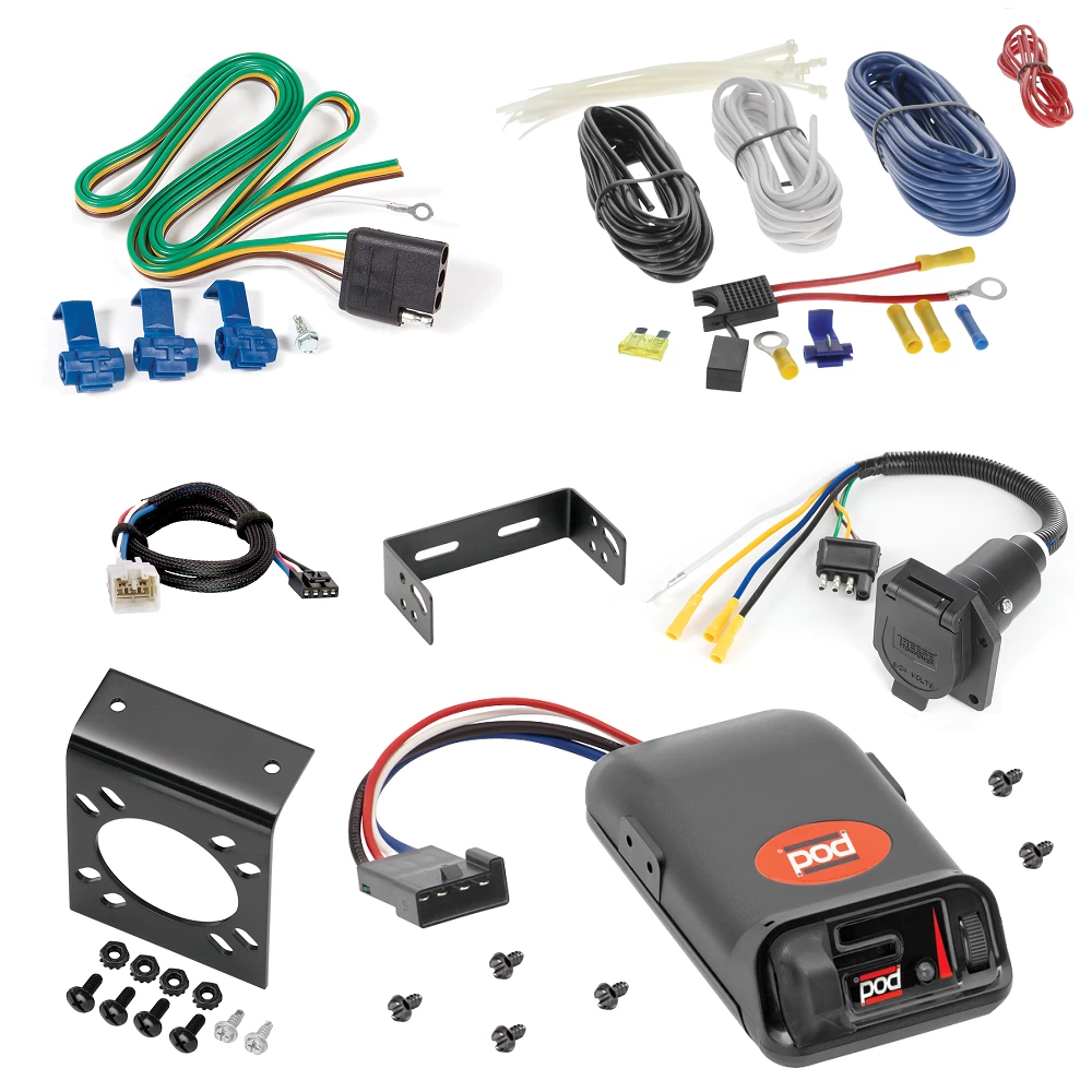 For 2010-2020 Lexus GX460 7-Way RV Wiring + Pro Series POD Brake Control + Plug & Play BC Adapter By Reese Towpower