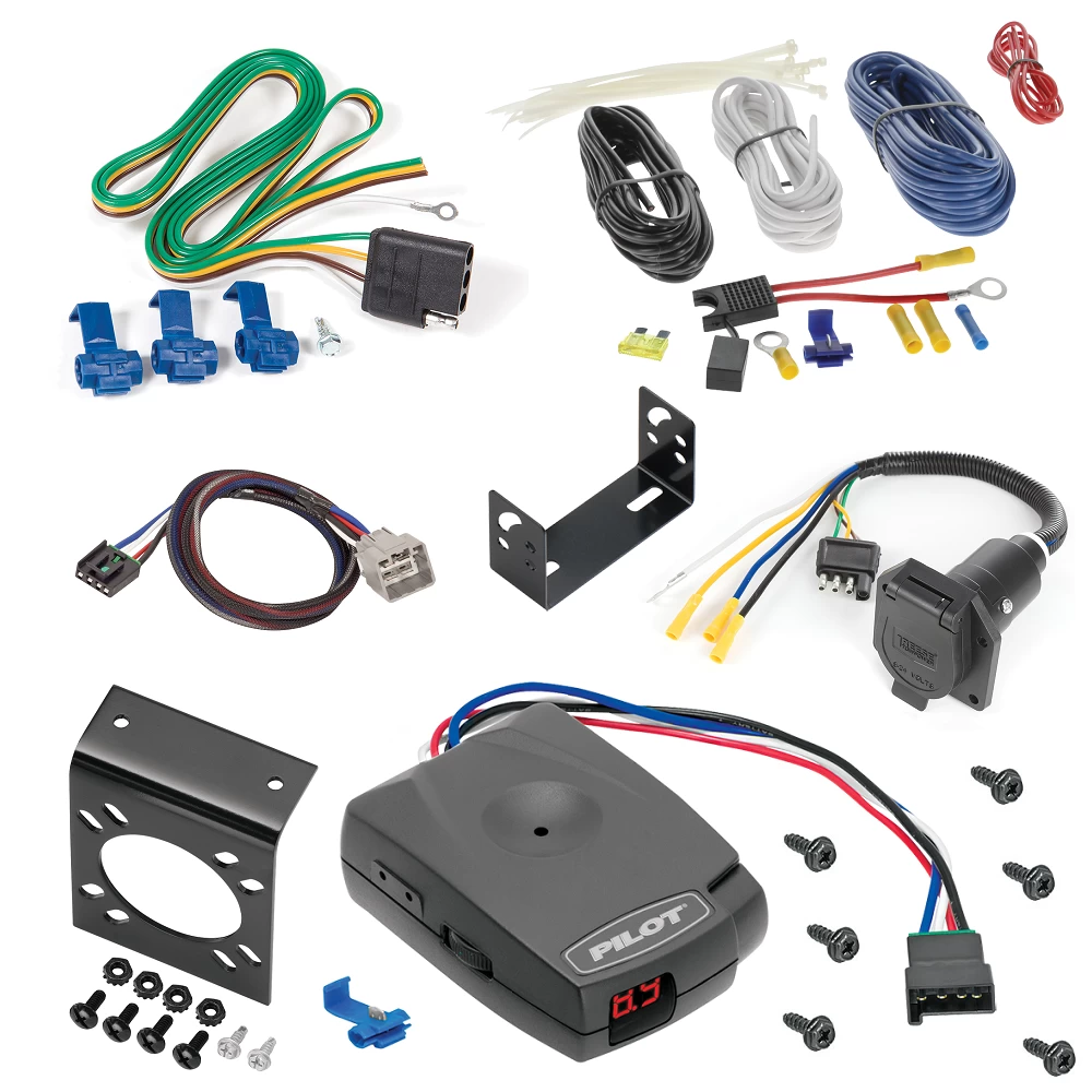For 2011-2012 RAM 3500 7-Way RV Wiring + Pro Series Pilot Brake Control + Plug & Play BC Adapter By Reese Towpower