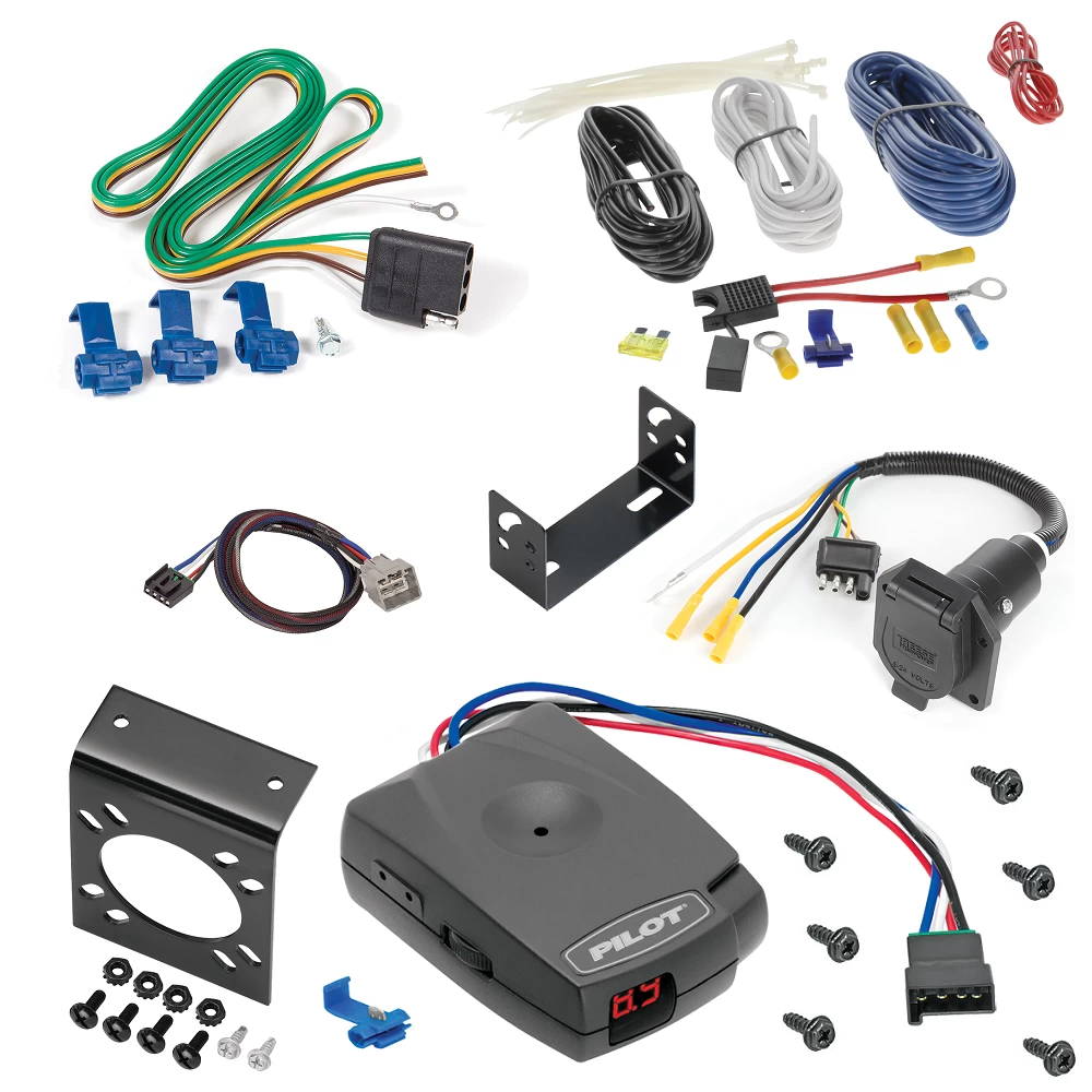 For 2019-2024 RAM 1500 7-Way RV Wiring + Pro Series Pilot Brake Control + Plug & Play BC Adapter (For (New Body Style) Models) By Reese Towpower