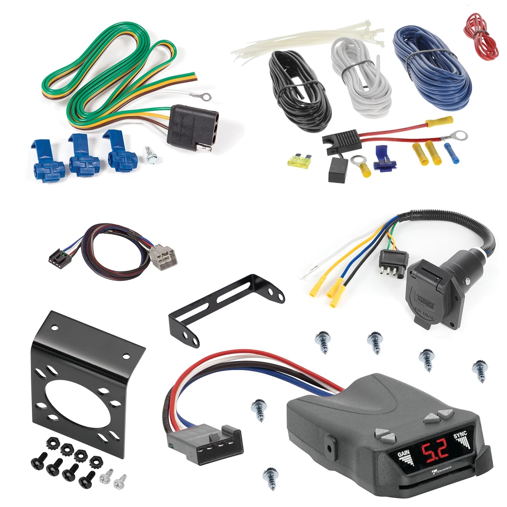 For 2015-2024 RAM 2500 7-Way RV Wiring + Tekonsha Brakeman IV Brake Control + Plug & Play BC Adapter By Reese Towpower