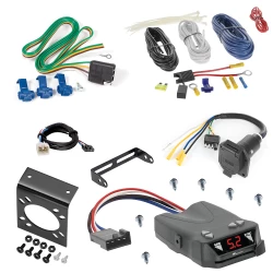 For 2007-2014 Toyota Tundra 7 Way Trailer Wiring RV 7 Pin 7 Blade + Tekonsha Brakeman IV Brake Controller + Plug & Play Adapter By Reese Towpower