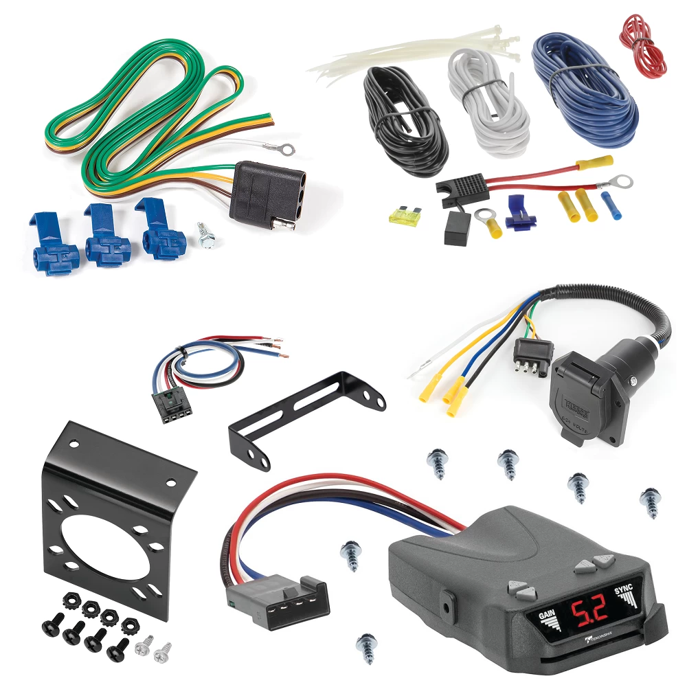 For 2006-2007 Hummer H3 7-Way RV Wiring + Tekonsha Brakeman IV Brake Control + Generic BC Wiring Adapter By Reese Towpower