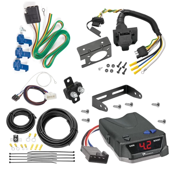 For 2015-2017 Toyota Tundra 7-Way RV Wiring + Tekonsha BRAKE-EVN Brake Control + Plug & Play BC Adapter By Reese Towpower