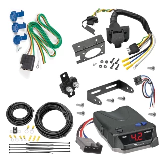 For 2023-2024 Toyota Tundra 7-Way RV Wiring + Tekonsha BRAKE-EVN Brake Control + Generic BC Wiring Adapter By Reese Towpower