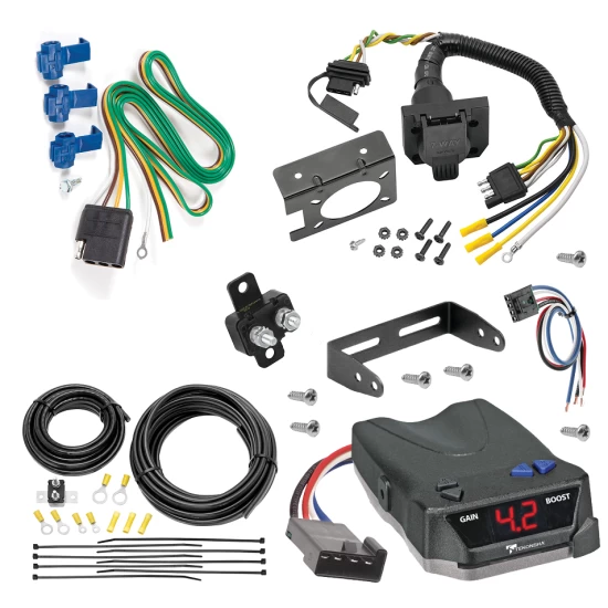 For 2006-2007 Hummer H3 7-Way RV Wiring + Tekonsha BRAKE-EVN Brake Control + Generic BC Wiring Adapter By Reese Towpower
