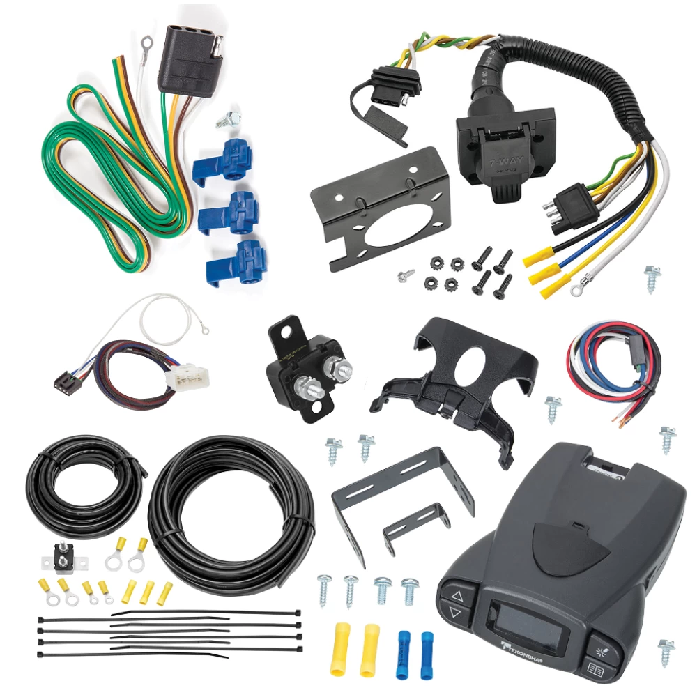 For 2015-2017 Toyota Tundra 7-Way RV Wiring + Tekonsha Prodigy P3 Brake Control + Plug & Play BC Adapter By Reese Towpower