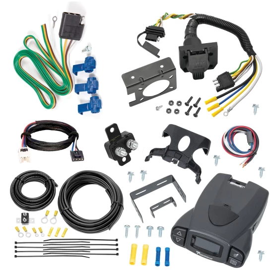 For 2017-2024 Nissan Titan 7-Way RV Wiring + Tekonsha Prodigy P3 Brake Control + Plug & Play BC Adapter (Excludes: Titan XD or w/Factory 7-Way Wiring Models) By Reese Towpower