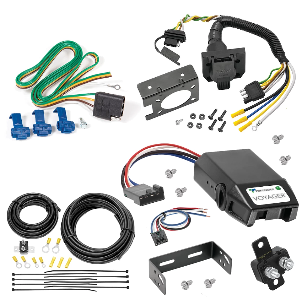 For 2006-2007 Hummer H3 7-Way RV Wiring + Tekonsha Voyager Brake Control + Generic BC Wiring Adapter By Reese Towpower