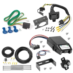 For 91-94 Ford Explorer Mazda Navajo 7 Way Trailer Wiring RV 7 Pin 7 Blade + Tekonsha Voyager Brake Controller + Wiring Adapter By Reese Towpower