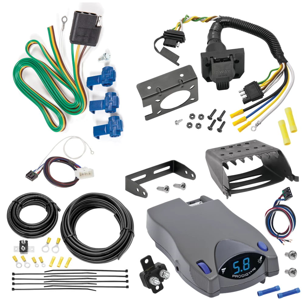 For 2015-2017 Toyota Tundra 7-Way RV Wiring + Tekonsha Prodigy P2 Brake Control + Plug & Play BC Adapter By Reese Towpower