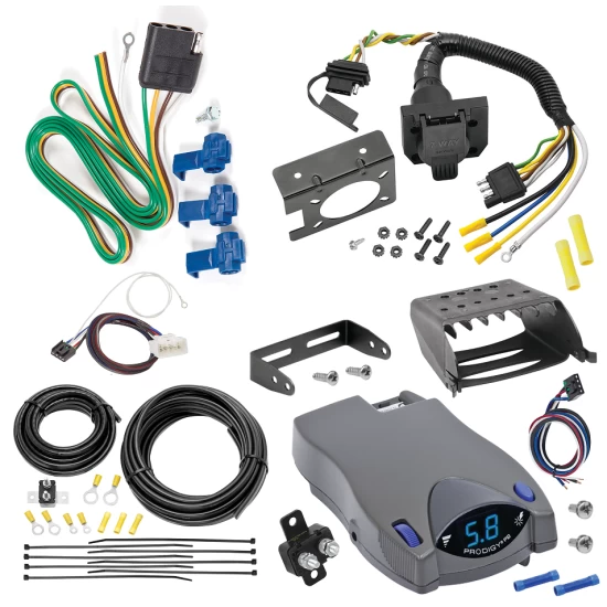 For 2015-2017 Toyota Tundra 7-Way RV Wiring + Tekonsha Prodigy P2 Brake Control + Plug & Play BC Adapter By Reese Towpower