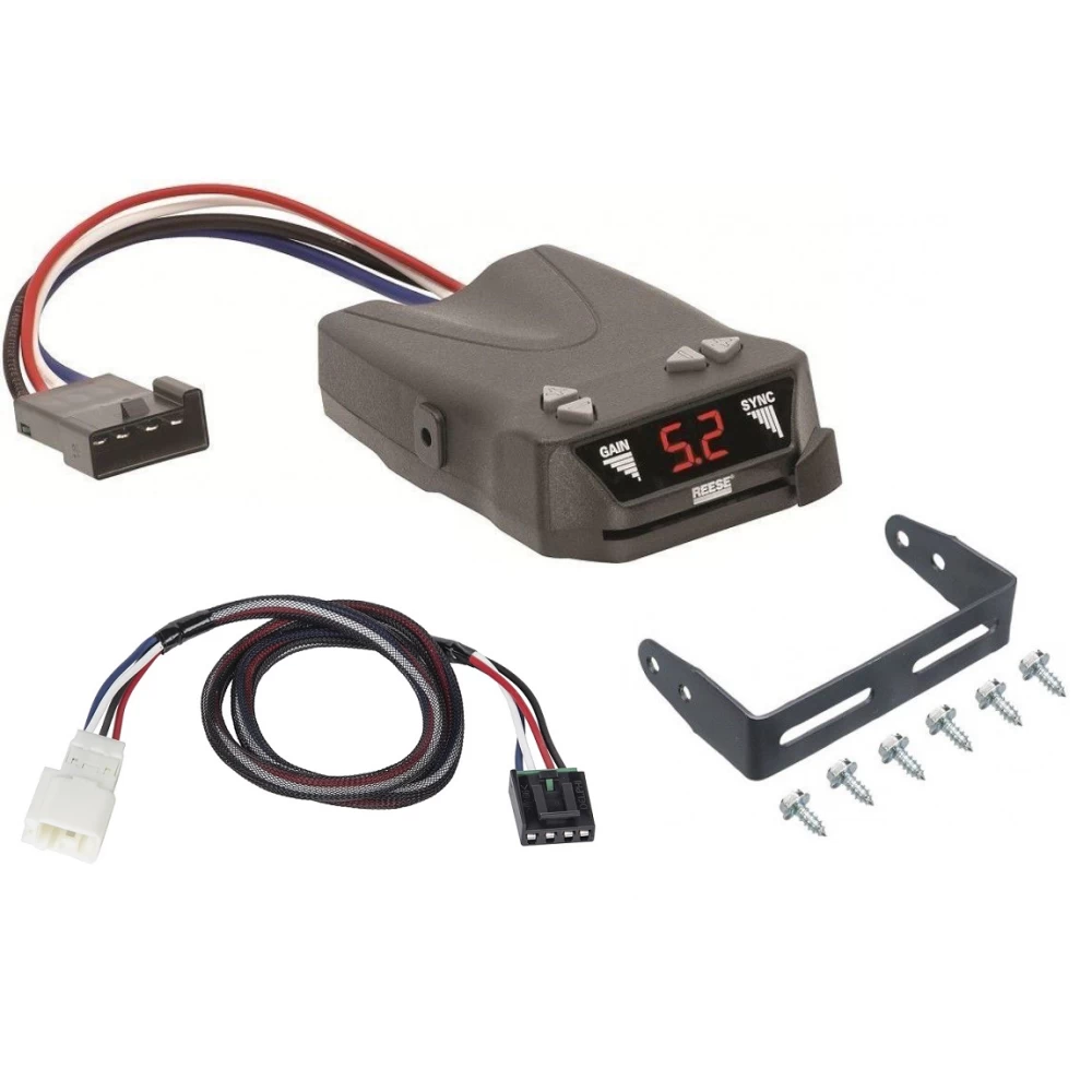 Trailer Brake Control for 19-27 Subaru Ascent w/ Plug Play Wiring Adapter Reese Brakeman IV Eletric Trailer Brakes Module Box Controller