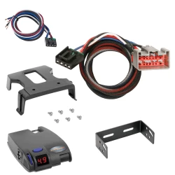 Tekonsha Primus IQ Electric Trailer Brake Control for 09-14 Ford Econoline Van w/ Plug Play Wiring Adapter Proportional Eletric Trailer Brakes Module Box Controller 1-3 Axle