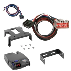 Tekonsha Primus IQ Electric Trailer Brake Control for 17-25 Ford F-350 450 550 Super Duty w/ Plug Play Wiring Adapter Proportional Eletric Trailer Brakes Module Box Controller 1-3 Axle