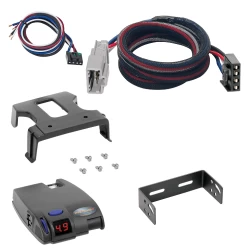 Tekonsha Primus IQ Electric Trailer Brake Control For 16-25 Honda Pilot 19-25 Passport w/ Plug Play Wiring Adapter Proportional Electric Trailer Brakes Module Box Controller 1-3 Axle