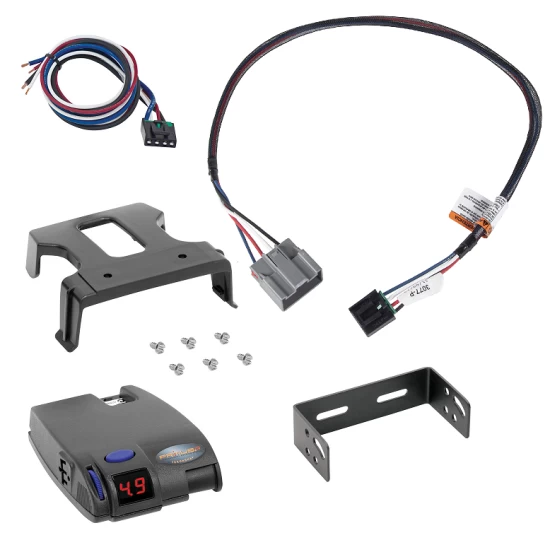 Tekonsha Primus IQ Electric Trailer Brake Control for 18-21 Ford Expedition w/ Plug Play Wiring Adapter Proportional Eletric Trailer Brakes Module Box Controller 1-3 Axle