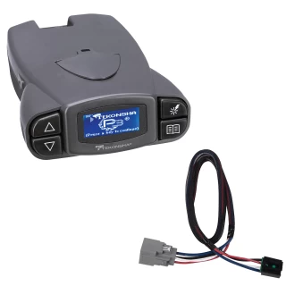 Tekonsha Prodigy P3 Trailer Brake Control for 20-24 Jeep Gladiator 18-24 Wrangler JL New Body Style w/ Plug Play Wiring Adapter Proportional Eletric Trailer Brakes Module Box Controller