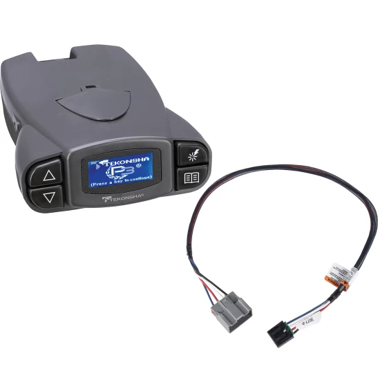Tekonsha Prodigy P3 Trailer Brake Control for 18-21 Ford Expedition w/ Plug Play Wiring Adapter Proportional Eletric Trailer Brakes Module Box Controller